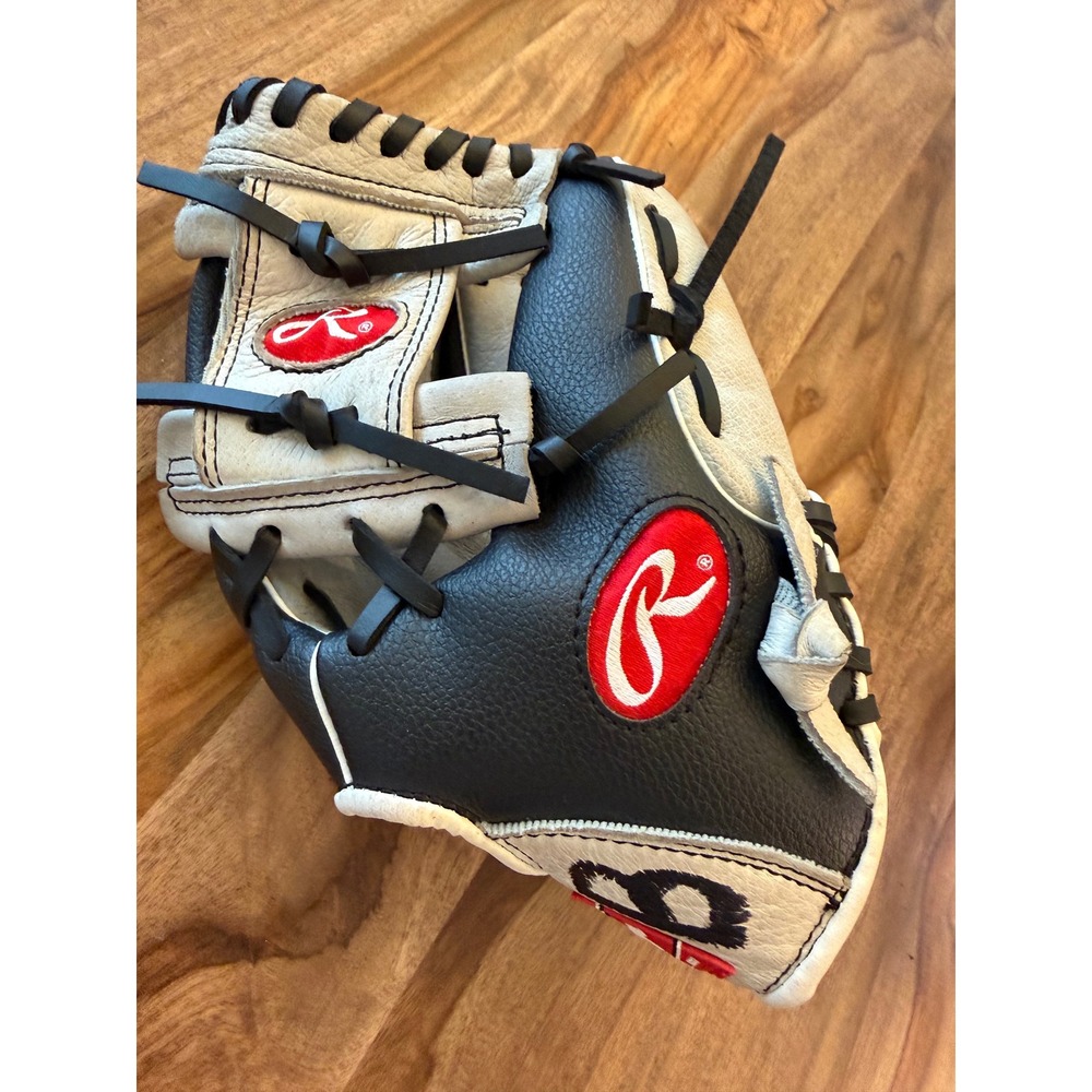 Rawlings Playmaker Series 11 Inch Baseball Glove Black Grey PM110IGB LeatherPalm
